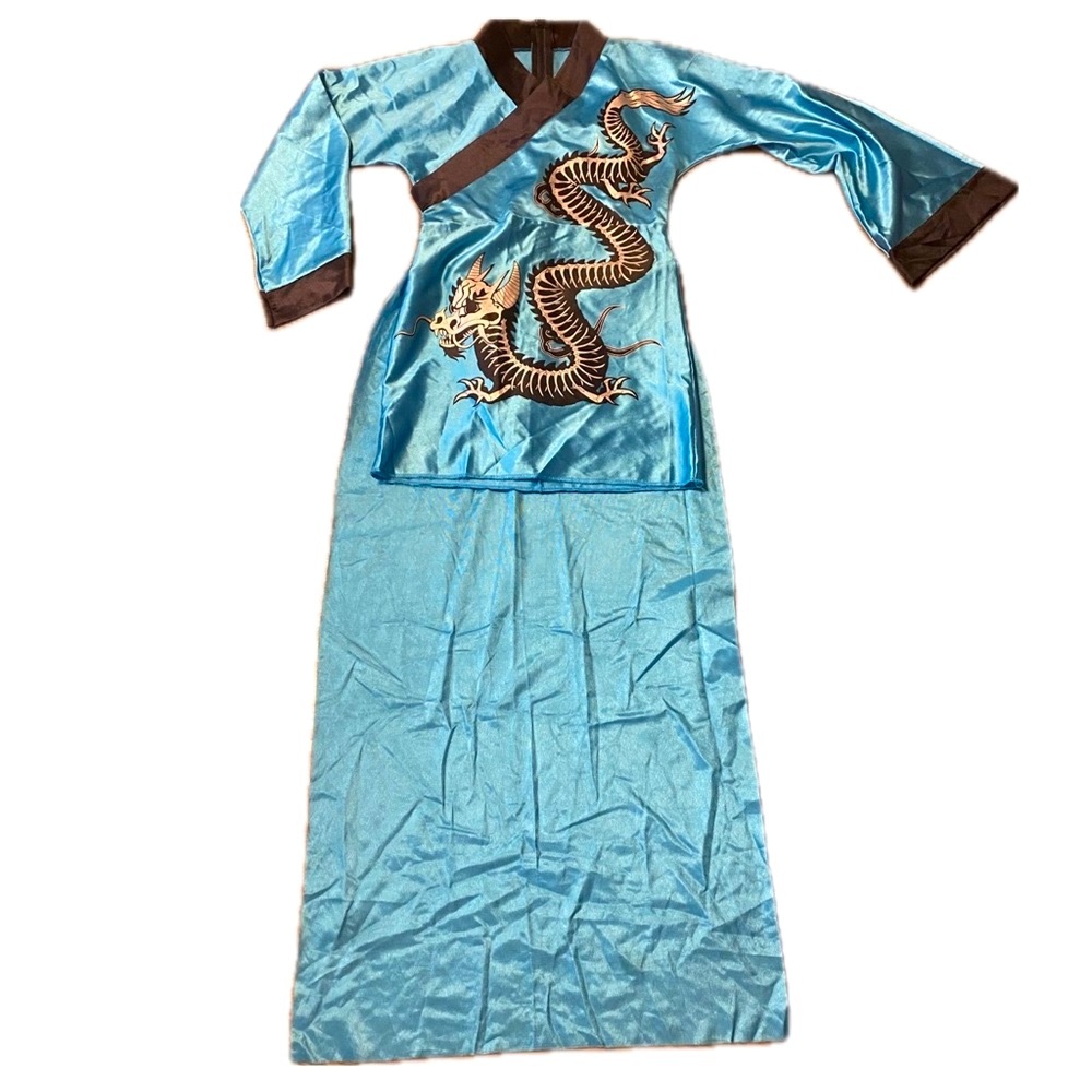 Blue Dragon Kids Costume Girls